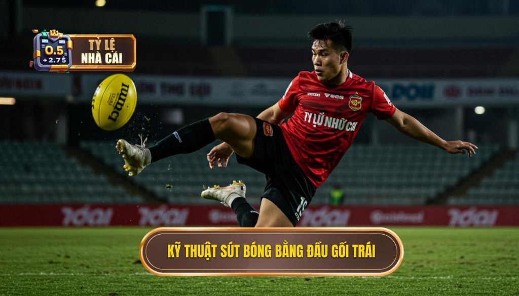 Kỹ thuật sút bóng bằng đầu gối trái