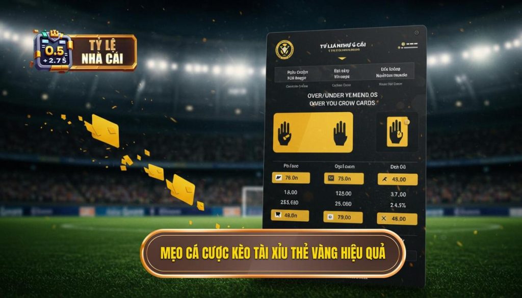 Mẹo cá cược kèo tài xỉu thẻ vàng hiệu quả