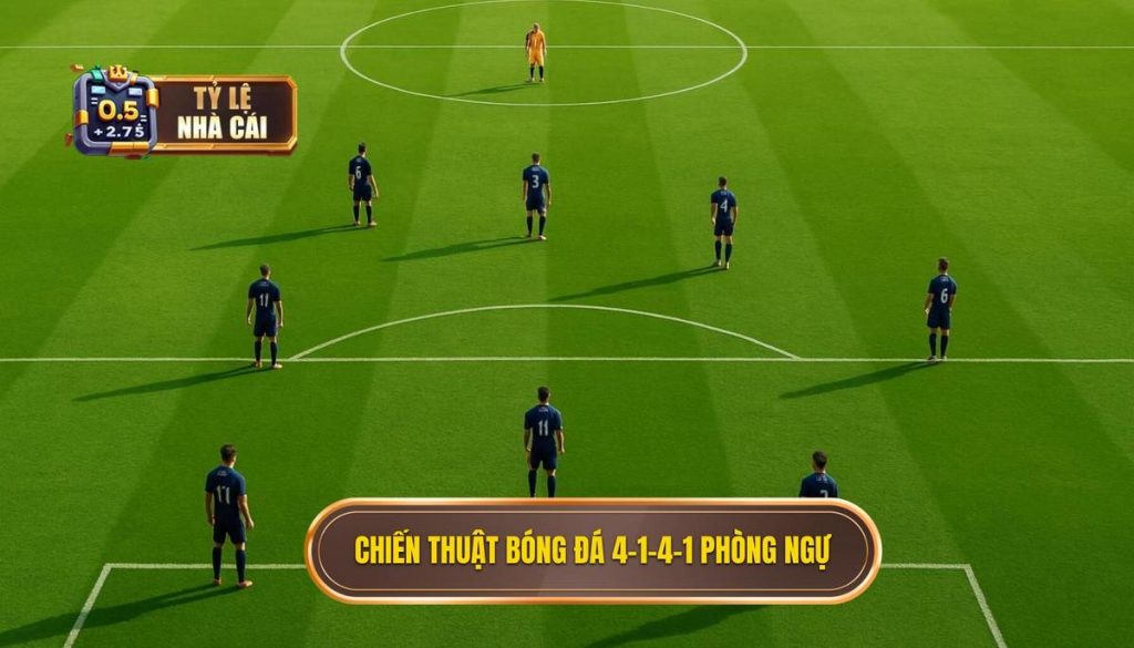 Chiến thuật bóng đá 4-1-4-1 phòng ngự