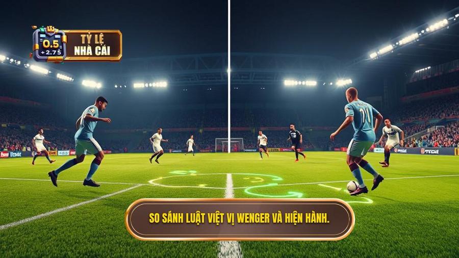1. So sánh luật việt vị Wenger và hiện hành.