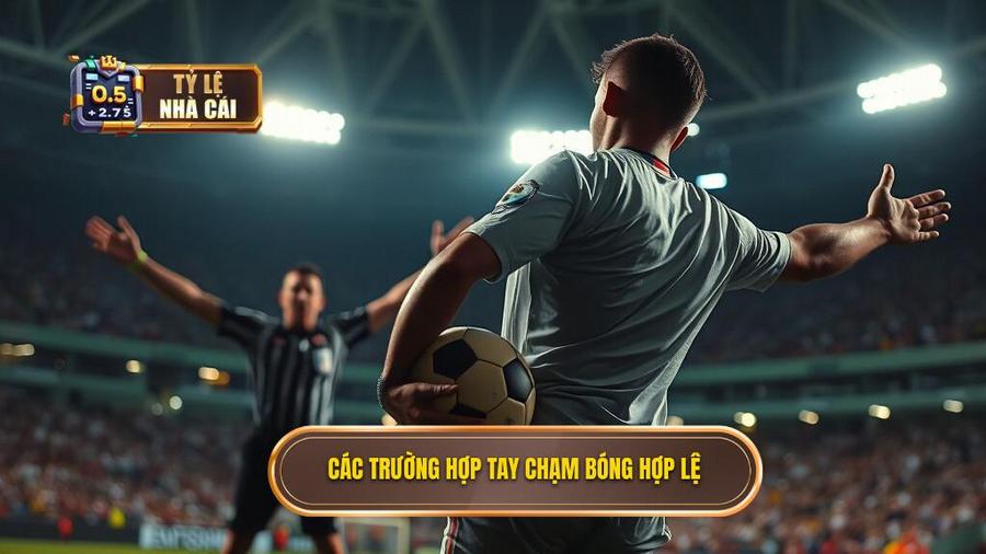 2. Các trường hợp tay chạm bóng hợp lệ