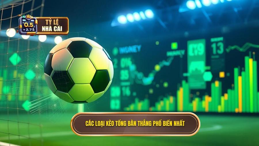 Các loại kèo tổng bàn thắng phổ biến nhất