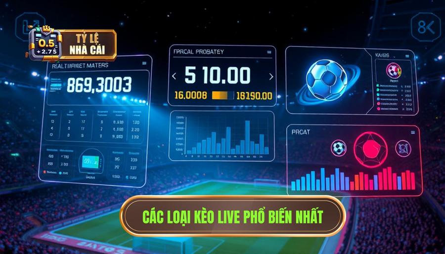 Các loại kèo live phổ biến nhất